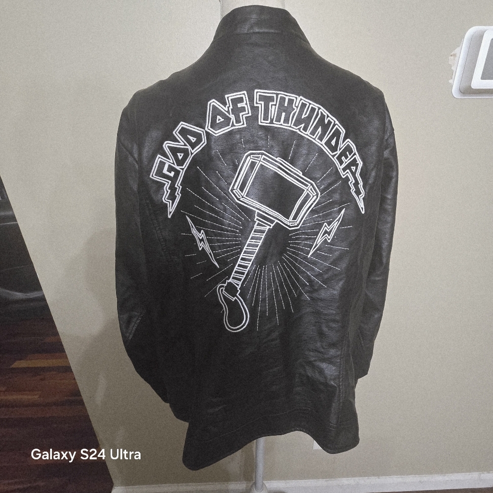 Marvel Universe Jacket with Graphic Design